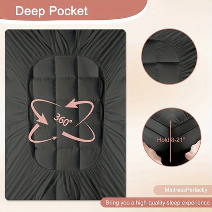 Mattress Protector Quilted Deep Pocket 8-21 Inch Stretch Fit Mattress Cover Pad for Twin Full Queen King California King – Soft Breathable Machine Washable Bed Cover