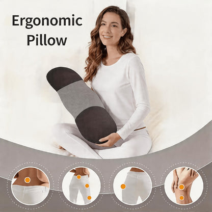 Lumbar Support Pillow Large Size Ergonomic Lower Back Cushion Cooling Breathable Pillowcase Soft Supportive Waist Pillow Bed Sofa Floor