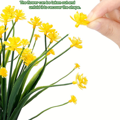 Artificial Flowers Outdoor UV Resistant 40 Bundles Fake Flowers for Home Garden Decor, Faux Floral Greenery Shrubs Plants for Party Table DIY Decoration Mix Colors