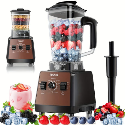 Professional Blender for Kitchen 68oz 25000RPM 2400W - Countertop Smoothie Blender with 2 Containers Stainless Steel Blade Variable Speed Pulse for Ice Frozen Fruit Juice Shakes 7 Colors