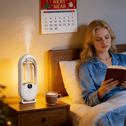 Aroma Diffuser with Essential Oils Set Cool Mist Humidifier 5 Settings for Bedroom Living Room Hotel Spa Yoga Home Relaxation Aromatherapy Diffuser Gift Set with 1 or 3 Essential Oil Bottles
