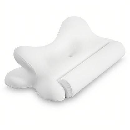 Memory Foam Cervical Pillow Ergonomic Contour Neck Support Orthopedic Bed Pillow for Side Back Stomach Sleepers with Cooling Pillowcase Queen King