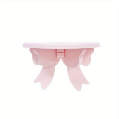 Floating Wooden Wall Shelf with Bow Design - Wall-Mounted Storage Rack for Bathroom Kitchen Living Room Bedroom Decor