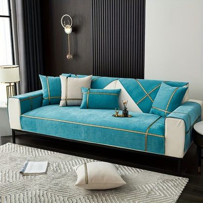 Chenille Sofa Cover Pet-Friendly Slipcover All Season Furniture Protector for Living Room Bedroom Office Couch Cover Multiple Sizes Colors