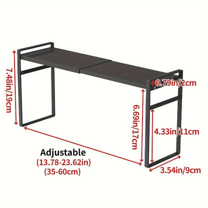 Narrow Shelf Organizer for Kitchen Bathroom Windowsill – Slim Adjustable Stackable Rack for Small Spaces, Counter Top, Window Plant Stand, Tall Thin Storage Shelving Unit