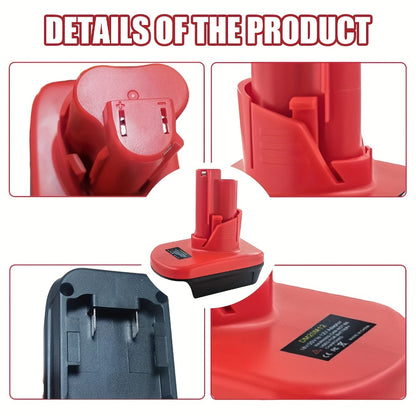 Battery Adapter Converter for Dewalt 20V & 18V Red Tools Li-ion Battery to 12V Power Tool Replacement – Lithium Ion Compatible Adapter