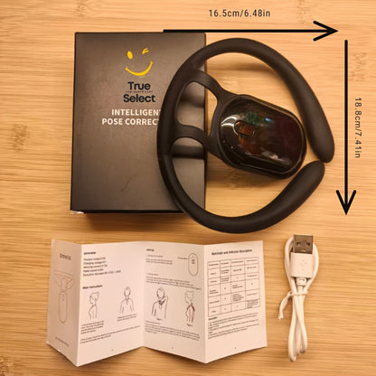 Posture Corrector Smart Vibration Reminder 1pc or 2pcs - Auto-Sensing 25° Slouch Alert USB Rechargeable Neck Back Support Trainer for Desk Office Gaming, Breathable ABS Silicone, Gift Ready
