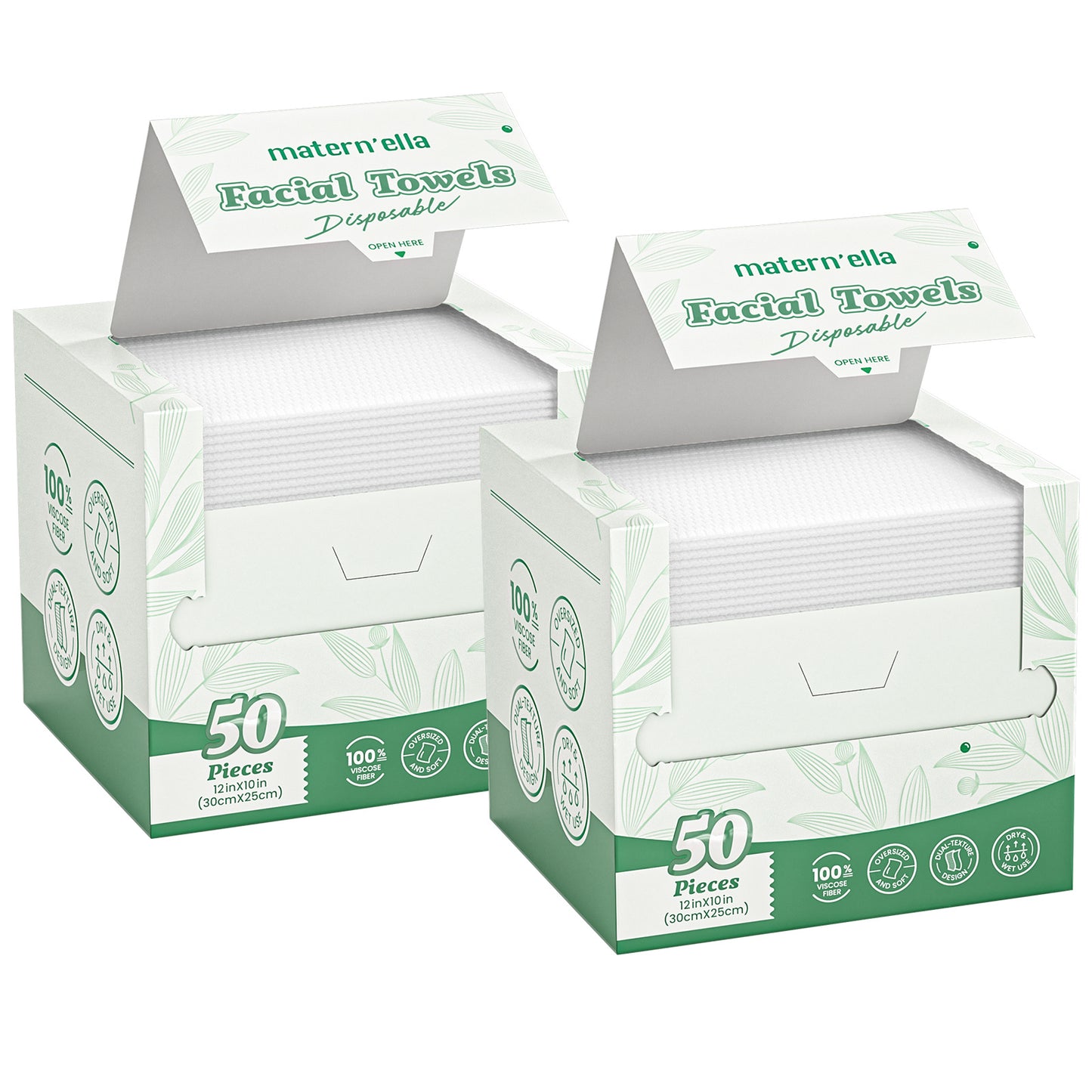 Disposable Face Towels Jumbo Ultra-Soft Extra Thick – Highly Absorbent Dry Wet Dual-Use Facial Wipes for Makeup Removal, Facial Cleansing, Spa & Travel, All Skin Types, 50 / 100 / 150 Sheets per Pack