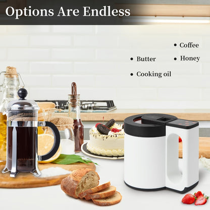 Herbal Oil Infusion Machine & Decarboxylator All-in-One Butter Tincture Maker with Food Grade Stainless Steel Canister – Easy Herb Infuser for Oils Butters & Tinctures with Recipe Book