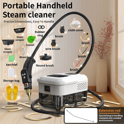 Portable Steam Cleaner High-Temperature High-Pressure Handheld Steamer for Home, Carpet, Tile & Grout Cleaning – 9-Speed Adjustable, 3 Models: Basic, Upgraded & Smart