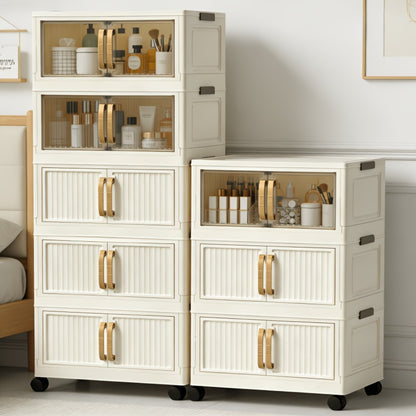 Shoe Cabinet Entryway Organizer – Multi-Functional Foldable Storage Cabinet 3/5 Tier Large Capacity | Space-Saving Closet Organizer for Entrance, Corridor, Bedroom & Living Room | Sturdy & Easy Setup