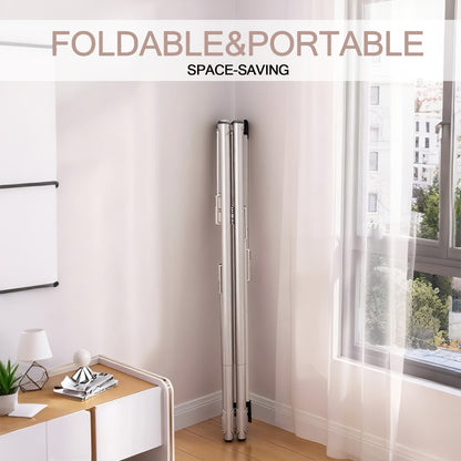 Clothes Drying Rack Foldable with Extendable Rod & Windproof Hooks — Space-Saving High-Capacity Metal Laundry Rack for Indoor, Outdoor, Balcony & Laundry Room | Multiple Sizes