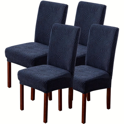 Dining Chair Covers Stretch Jacquard Slipcovers Removable Washable Chair Protector for Kitchen Hotel Restaurant Set of 4 or 6