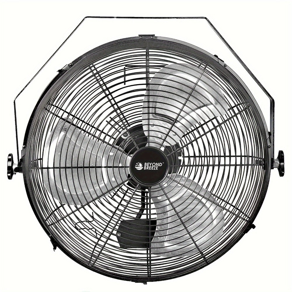Wall Mounted Fan 18"/16" with 3 Speed Settings – Quiet Heavy Duty Electric Fan for Home, Garage & Industrial Use, Portable Shop Fan with Adjustable Tilt, Black or White