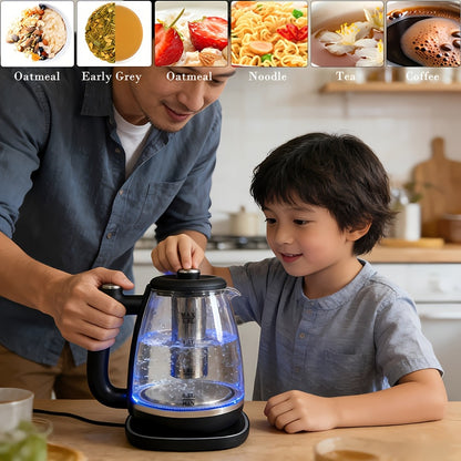 Electric Kettle 1.8L Stainless Steel – Fast Boil with Auto Shut-Off, Boil-Dry Protection, Removable Filter & 360° Swivel Base, BPA-Free Hot Water Kettle for Tea, Coffee & Baby Formula