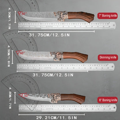 Kitchen Knife Set 7-Piece, Professional Stainless Steel Chef Knives with Replaceable Blades, Hand Forged Alloy Steel Kitchen Knives for Home Cooking, Food-Safe Full Kitchen Cutlery Set