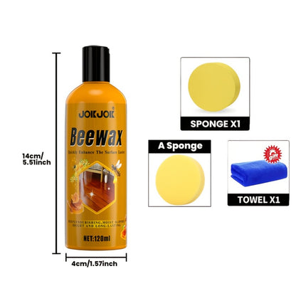 Beeswax Wood Polish & Repair Kit, Natural Wood Furniture Care Wax Deeply Moisturizes, Removes Scratches & Dullness, Restores Shine on Solid Wood Furniture, Floors, Countertops, Doors & Windows – 1, 2 or 3 Piece Set