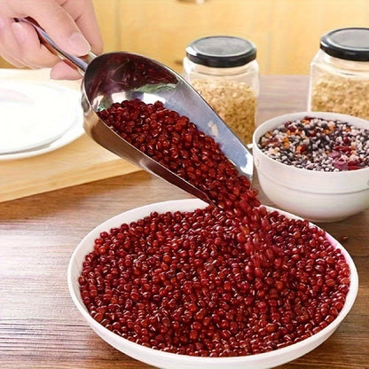 Stainless Steel Ice Spoon Set 4pcs 3oz Versatile Serving Spoon for Ice, Sugar, Beans & Rice – Kitchen Bar Tool for Parties, Weddings & Pet Food