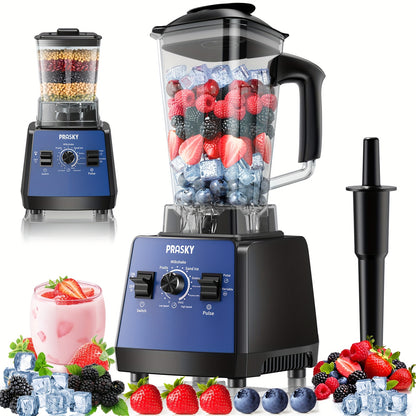 Professional Blender for Kitchen 68oz 25000RPM 2400W - Countertop Smoothie Blender with 2 Containers Stainless Steel Blade Variable Speed Pulse for Ice Frozen Fruit Juice Shakes 7 Colors
