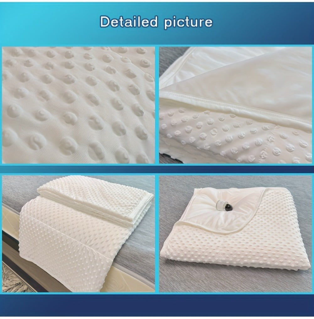Cooling Blanket for Summer – Breathable Lightweight Throw with Soundwave Embossed Striped Design, 100% Polyester Machine Washable Blanket & Shawl for Bed, Sofa & Travel (Multiple Colors & Sizes)