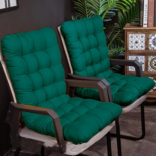 Outdoor Lounge Chair Cushion Set 1 or 2pcs Polyester Soft Machine Washable with Straps Full Back Support for Garden Patio Furniture Indoor Outdoor Seating Multiple Colors