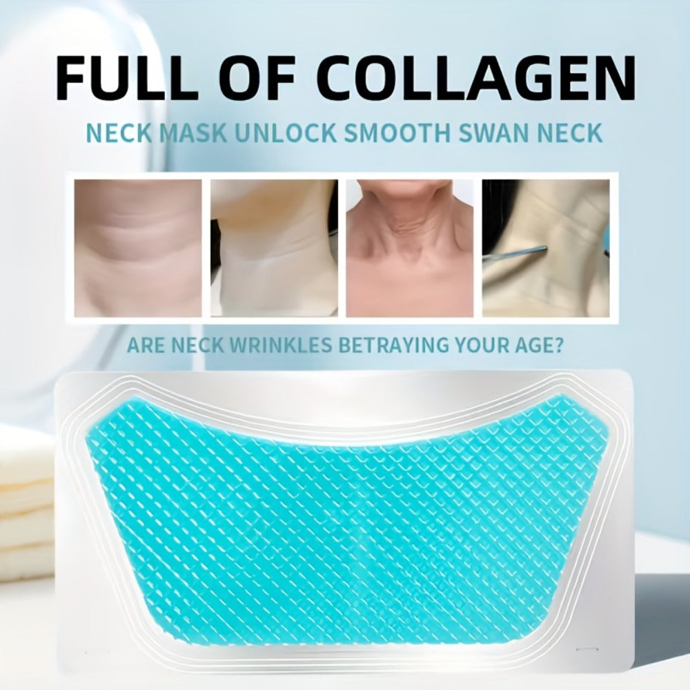 Bio-Collagen & Retinol Neck Firming Patches 10pcs – Hydrating Gel Neck Mask for Tightening, Smoothing & Anti-Sagging, Hypoallergenic for All Skin Types
