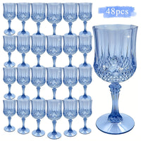 48pcs Transparent Blue