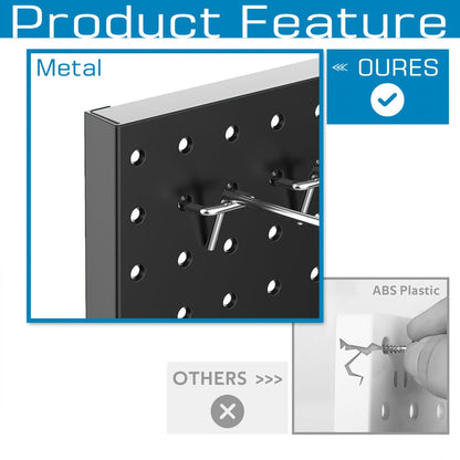 Pegboard Hooks Organizer Kit 278pcs with Bins – 1/8 & 1/4 Inch Peg Board Hook Assortment for Garage Wall Tool Storage | Hanging Storage Accessories for Workshop, Craft Room & Home Organization