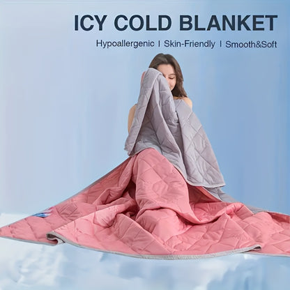 Cooling Blanket for Hot Sleepers – Lightweight Breathable Summer Comforter, Air-Cooled Moisture-Wicking Blanket for Adults, Queen & King Size