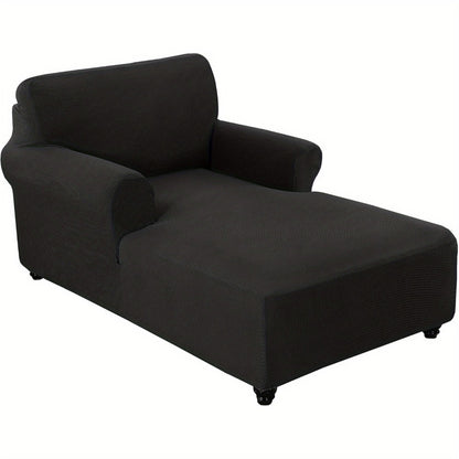 Chaise Lounge Cover Stretch Slipcover Jacquard Fabric Chair Sofa Protector for Living Room Bedroom Machine Washable Multi-Color