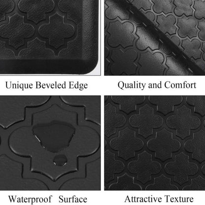Anti-Fatigue Kitchen Mat Non-Slip Cushioned Standing Mat for Kitchen, Standing Desk, Sink & Laundry Room – Multiple Sizes & Colors