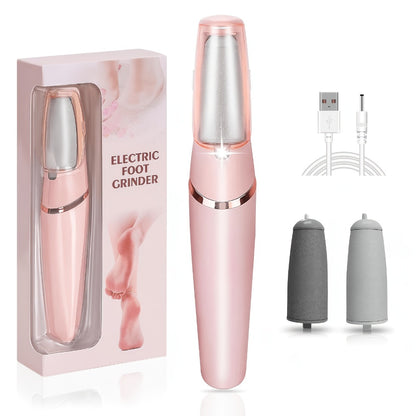 Electric Pedicure Foot File 10-in-1 Kit – Rechargeable with Digital Display, 3 Roller Heads, Dead Skin & Hard Skin Remover for Men & Women