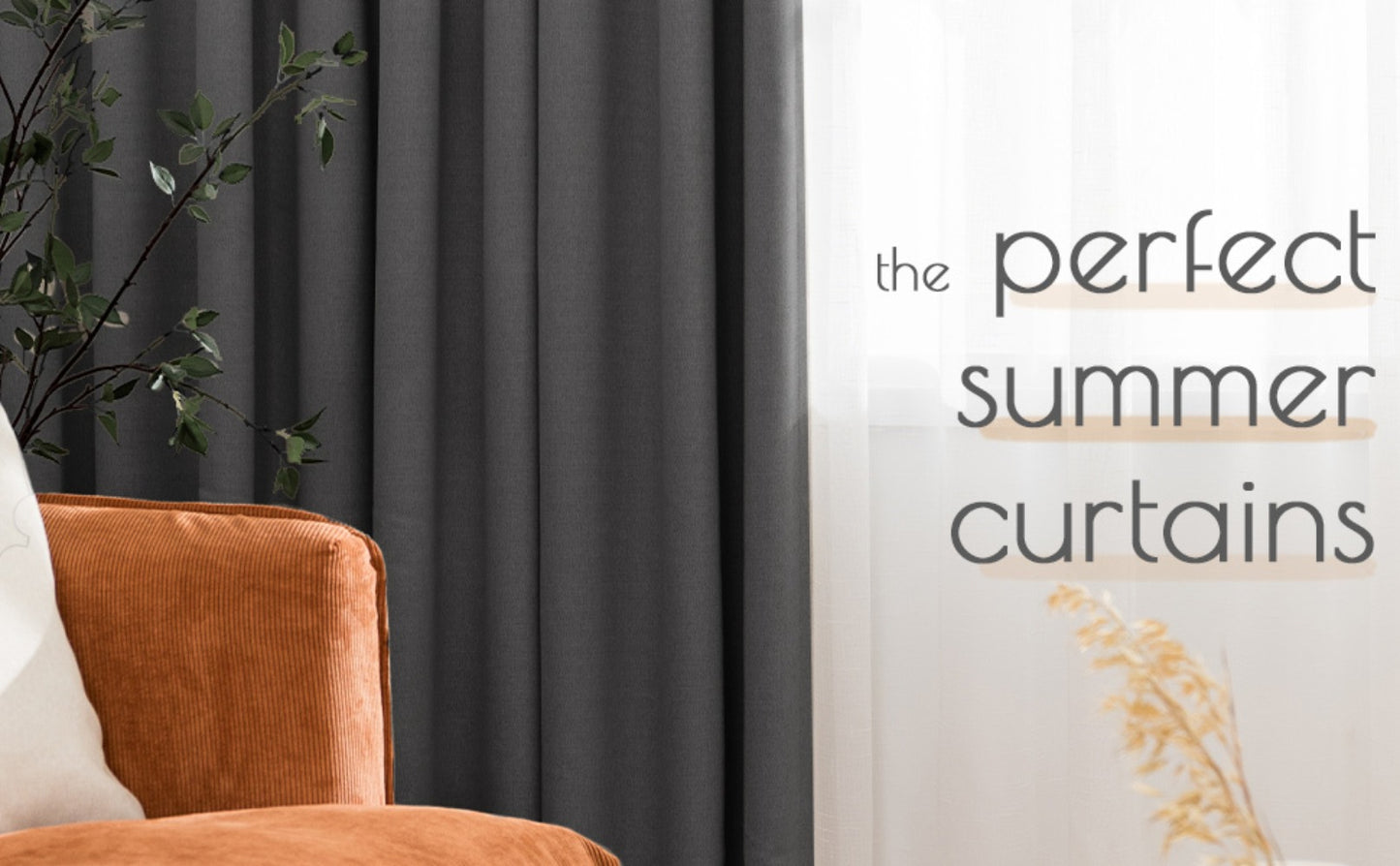 Blackout Curtains 80% Light Blocking – 2 Panels Thermal Insulated Linen Textured Rod Pocket Window Drapes for Bedroom, Living Room & Kitchen Privacy