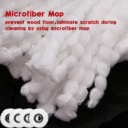 Microfiber Spin Mop Replacement Heads 8 Pack, 360° Universal Mop Refills for Standard Spin Mop Buckets, Machine Washable Reusable Mop Pads for Hardwood, Tile, Laminate & Marble Floors – Round & Triangle