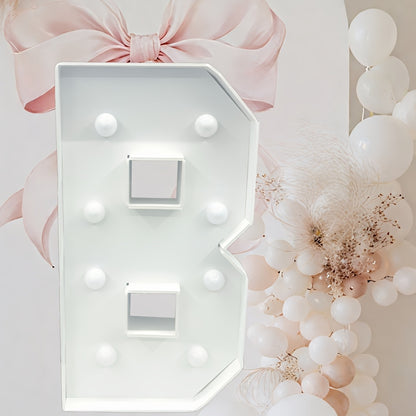 Marquee Letter Lights 3ft LED Light Up Letters for Weddings, Proposals & Celebrations - Cool White Lighted KT Board DIY Display Frame