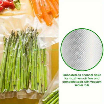 Food Vacuum Sealer Machine 1850W, Automatic Vacuum Sealer with 50 Vacuum Bags — Compact Food Preservation Air Sealer for Fresh Food & Long-Term Storage | Black & White