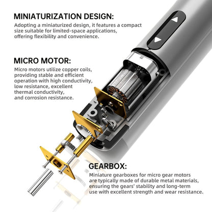 Electric Screwdriver Set 48-in-1, Cordless USB Rechargeable Precision Repair Kit with 38 Magnetic Bits for Phone, Laptop, Camera, Watch