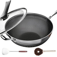 Stainless Steel Wok Set