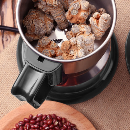 Electric Coffee Grinder with Stainless Steel Blade | 10-Second Fast Grinding | One-Button Control Spice Nut Bean Mill | Dry Food Processor for Coffee Beans Spices Grains Nuts