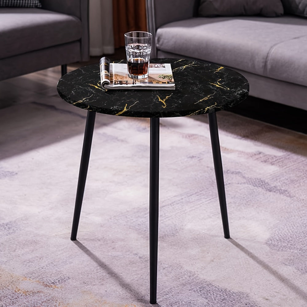 Black Marble Wallpaper Self-Adhesive Peel and Stick | Gold Vein Kitchen Backsplash Contact Paper | 23.62" x 196.85" Large Removable Wall Sticker for Modern Home Decor, Countertop & Furniture Wrap