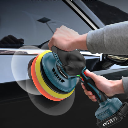 Cordless Buffer Polisher 6 Inch Dual Action Kit 2pcs 21V 2.0Ah Rechargeable Battery 6 Variable Speed 5500RPM for Car Detailing Polishing Waxing Paint Correction