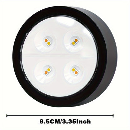 Battery Operated Picture Lights 3-Pack, Magnetic Painting Light with Remote & Timer, 3 Lighting Modes Dimmable Wireless Wall Puck Lights for Art Frames Portraits – Black