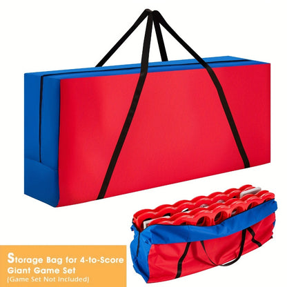 Jumbo 4 in a Row Game Storage Bag Carrying Bag for Giant Connect 4 Game Set Oxford Cloth Shoulder Strap Large Capacity Fits 33x13x29 Game Set Blue Red