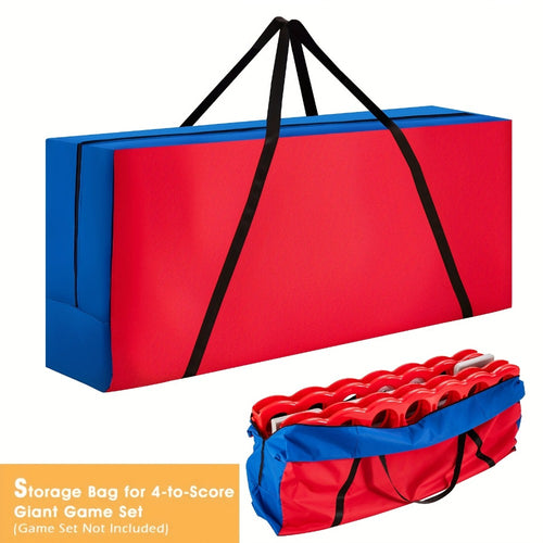 Jumbo 4 in a Row Game Storage Bag Carrying Bag for Giant Connect 4 Game Set Oxford Cloth Shoulder Strap Large Capacity Fits 33x13x29 Game Set Blue Red