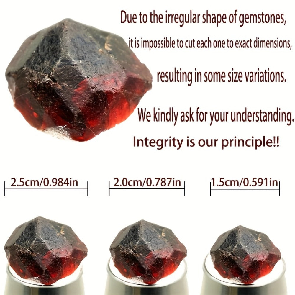 Natural Red Garnet Crystal Rough Stone – Raw Unpolished Mineral Specimen for Home Decor, Crystal Healing, Feng Shui Display & Collector Gift, Genuine Gemstone Rock