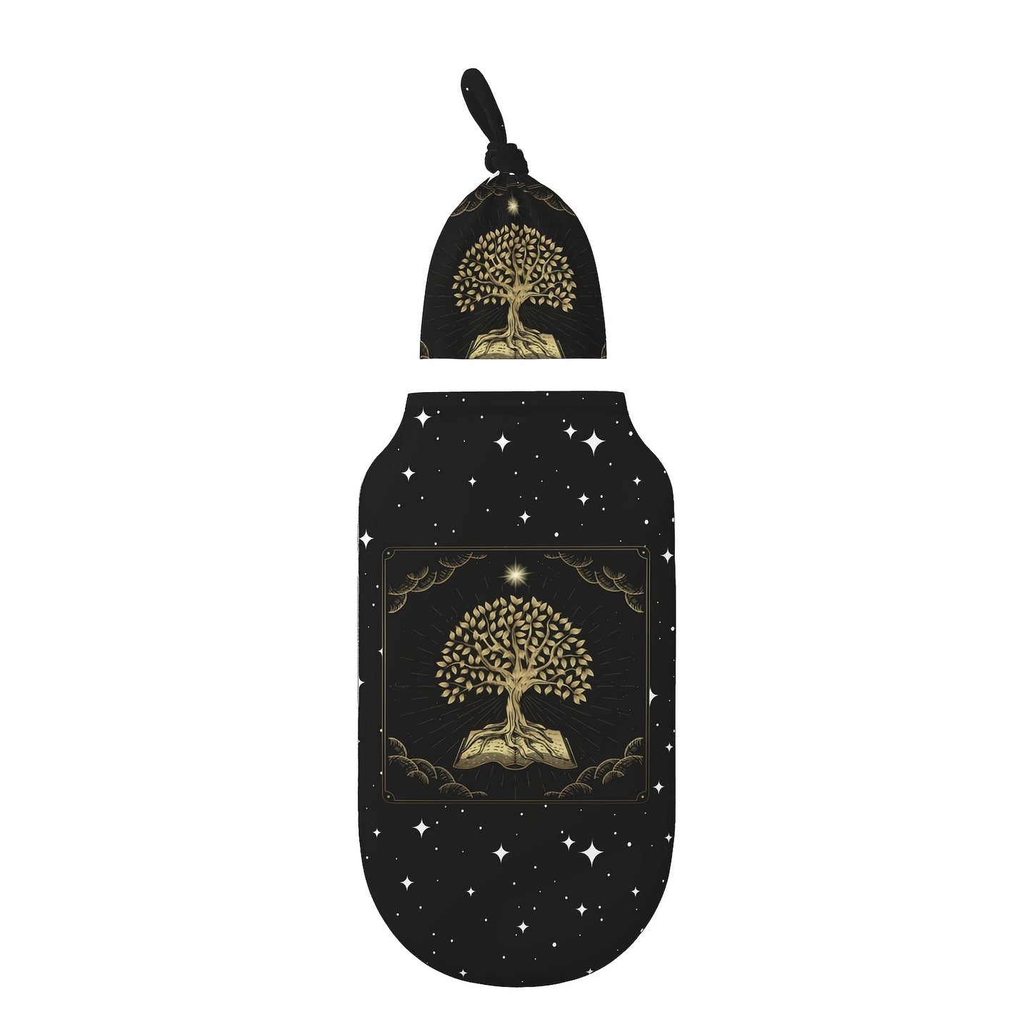 Baby Swaddle Blanket & Beanie Hat Set – Butterfly, Sunflower, Bee, Life Tree & Moon Star Newborn Wrap