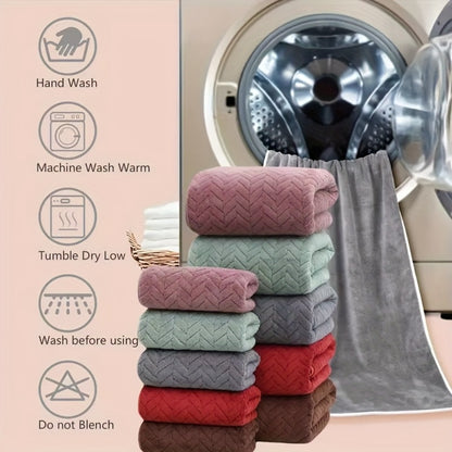 Microfiber Bath Towel Set 18/20pcs - Coral Fleece Absorbent Quick Dry Soft Large Bath Towels for Home Bathroom Spa Gift with Washcloths Bath Ball