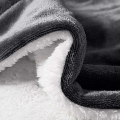 480GSM Sherpa Fleece Blanket – Double-Sided Heavy Warm Throw for Couch, Bed & Travel, Reversible All Season, 13 Colors, 3 Sizes
