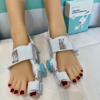 Bunion Corrector Big Toe Night Splint, Adjustable Hallux Valgus Brace with Knob & Heel Strap for Left & Right Foot, Toe Straightener for Men & Women – Relieves Bunion Pain & Corrects Toe Alignment (1pc)
