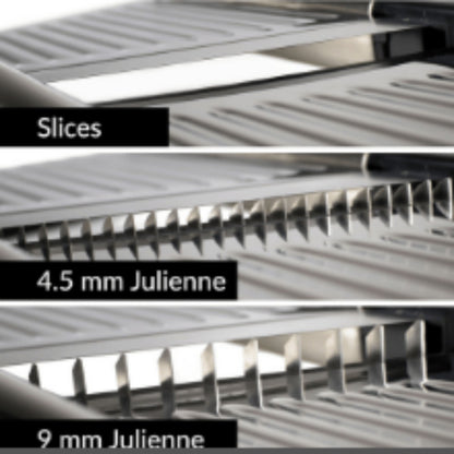 Mandoline Slicer 7-Blade Stainless Steel Vegetable Slicer with Adjustable Thickness & Safety Guard - PRO Kitchen Mandolin Food Cutter for Potatoes, Tomatoes, Carrots, Onions & Fruits